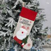 Creative  Decoration Merry Christmas Handmade Fabric Socks