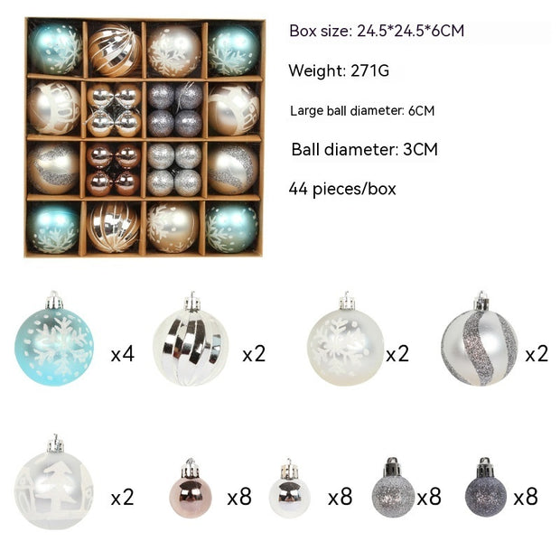 Christmas Tree Decoration Colorful Ball Gift Set