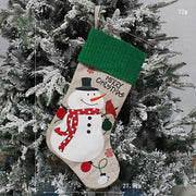 Creative  Decoration Merry Christmas Handmade Fabric Socks