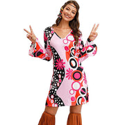 Hippie Clothing Print Dress Women