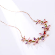 AAA Zircon Colorful Necklace - Sparkling Fashion Accessory for Christmas Tree & Holiday Décor