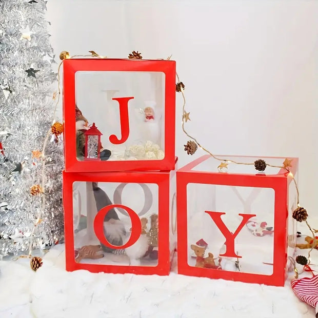 Christmas Decoration Balloon Box Three-piece