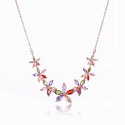 AAA Zircon Colorful Necklace - Sparkling Fashion Accessory for Christmas Tree & Holiday Décor