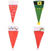 Christmas decoration small hat and fork set