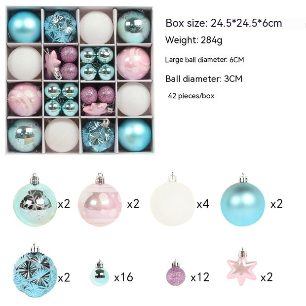 Christmas Tree Decoration Colorful Ball Gift Set