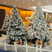 Flocking Artificial Snow Scene Christmas Decoration Tree