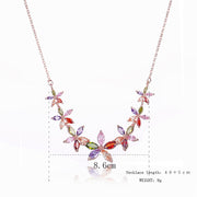 AAA Zircon Colorful Necklace - Sparkling Fashion Accessory for Christmas Tree & Holiday Décor