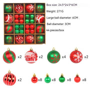 Christmas Tree Decoration Colorful Ball Gift Set