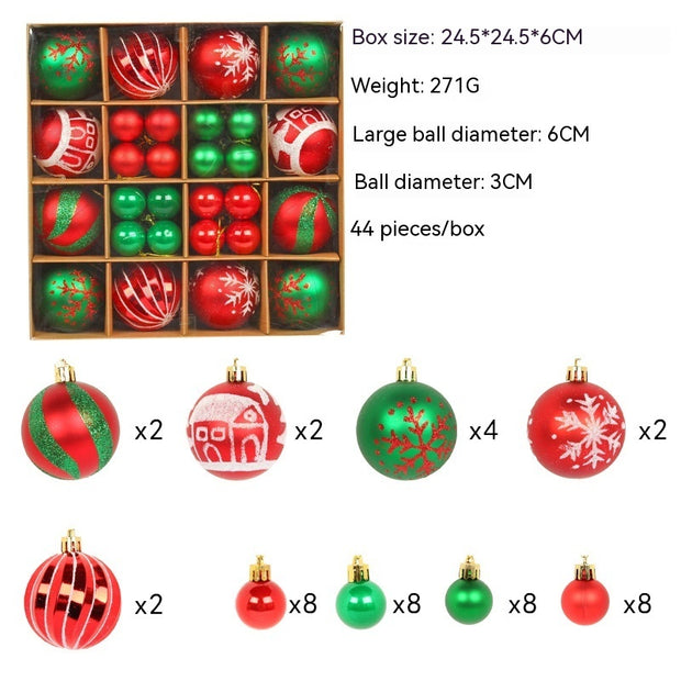 Christmas Tree Decoration Colorful Ball Gift Set